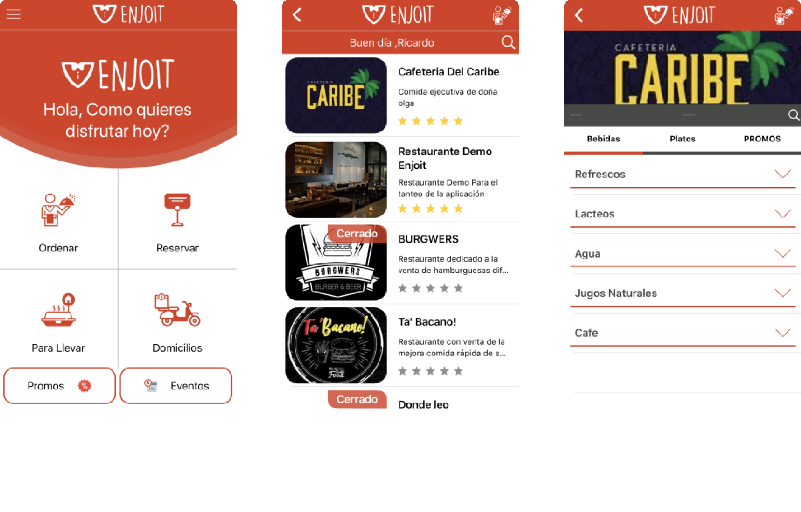Redesigned Novu Eats interface