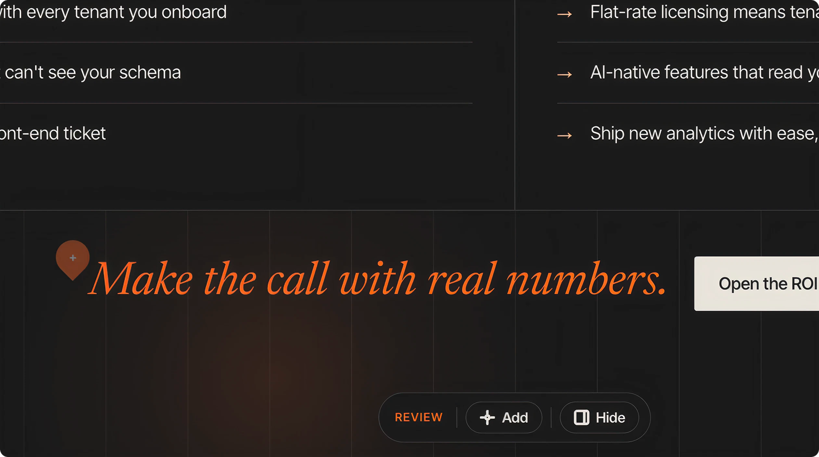 Pinning a comment on the staging site