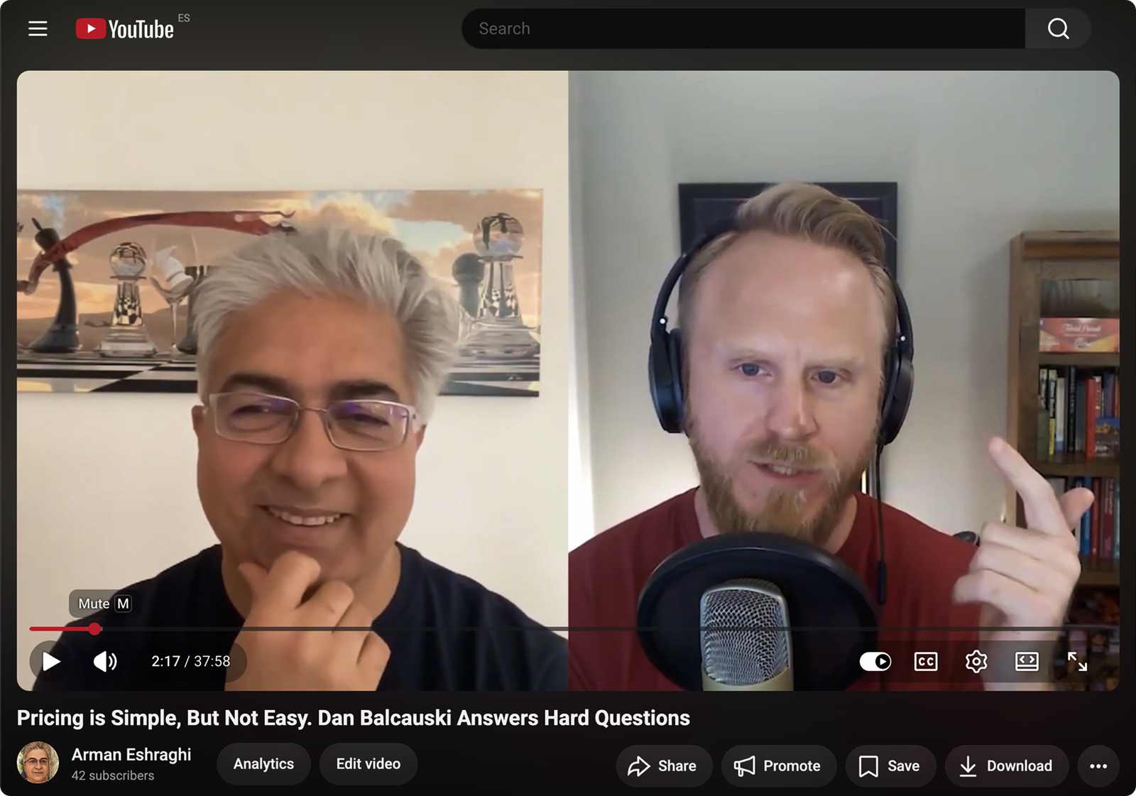 Full episode published on YouTube, Pricing is Simple But Not Easy, with Dan Balcauski